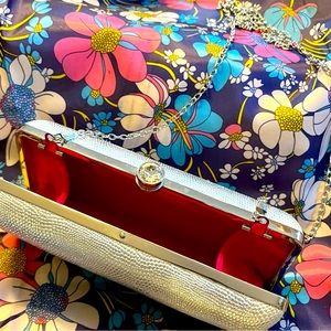 NWOT Victorias Secret Silver Evening Bag